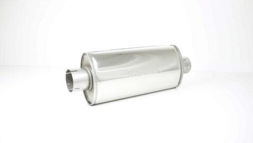 Damper Stainless Steel Oval (No Drone)  3 inch - Ø 76.1 mm, Auto-onderdelen, Uitlaatsystemen, Ophalen of Verzenden