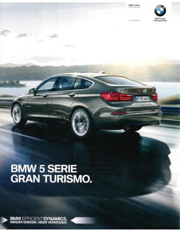 2015 BMW 5 SERIE GRAN TOURISMO BROCHURE NEDERLANDS, Nieuw