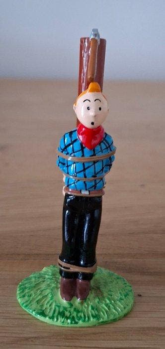 Tintin - 1 Figurine - Moulinsart - Pixi - Tintin Poteau