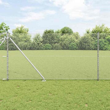 vidaXL zeshoekig gaasgek met palen 25 x 1,2 m Gegalvaniseerd, Tuin en Terras, Verzenden, Nieuw