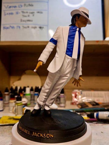 Figuur - Michael Jackson - Hars, Handverf