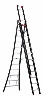 Altrex 3-delige reformladder Nevada 3×12 sporten, Nieuw, Ladder, Opvouwbaar of Inschuifbaar, 4 meter of meer