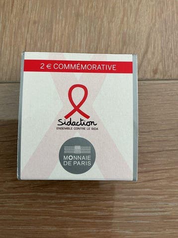 Frankrijk. 2 Euro 2014 Sidaction Proof (Zonder, Postzegels en Munten