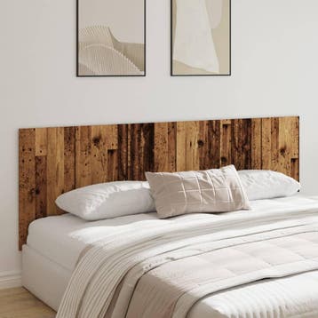 vidaXL Hoofdbord wandmodel 240x1,5x80 cm bewerkt hout oud, Verzenden, Nieuw