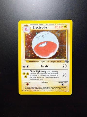 Pokémon - 3 Card - Kangaskhan Holo - Electrode Holo -, Nieuw