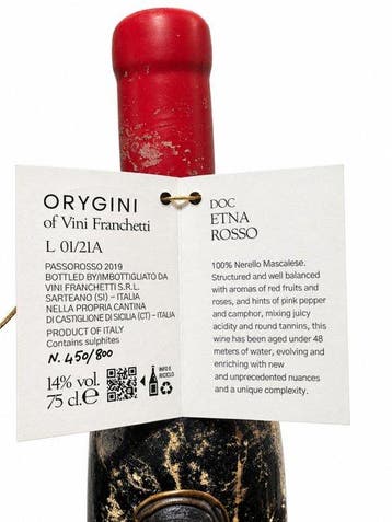2019 Franchetti, Orygini Etna Rosso - Sicilië DOC - 1 Fles, Nieuw
