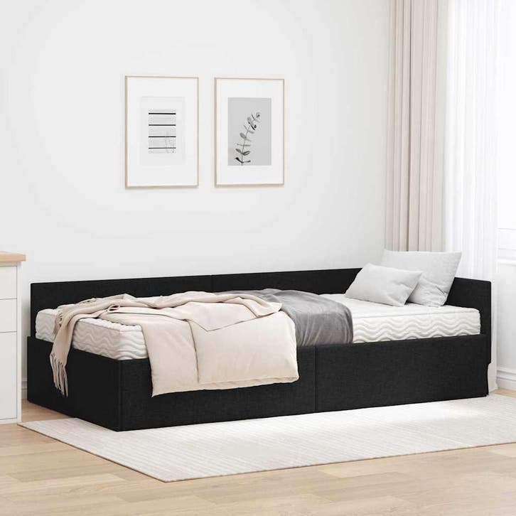 vidaXL Hoekbedframe met Matras Anders met hoofdeinde 2 pcs, Maison & Meubles, Chambre à coucher | Lits, Envoi