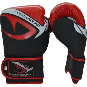 PunchR™ Punch Round No-Fear Bokshandschoenen Zwart Rood, Verzenden