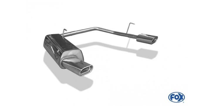 FOX Peugeot 206 S16/ S16 Cabrio einddemper uitgang rechts/li, Autos : Pièces & Accessoires, Systèmes d'échappement, Envoi