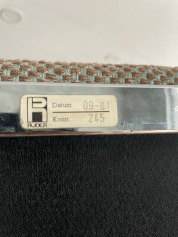Rüder - Sofa (5) - Textiel, Roestvrij staal