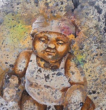 Sardoine Mia - LA VIE A 1 an, Antiek en Kunst, Kunst | Schilderijen | Modern