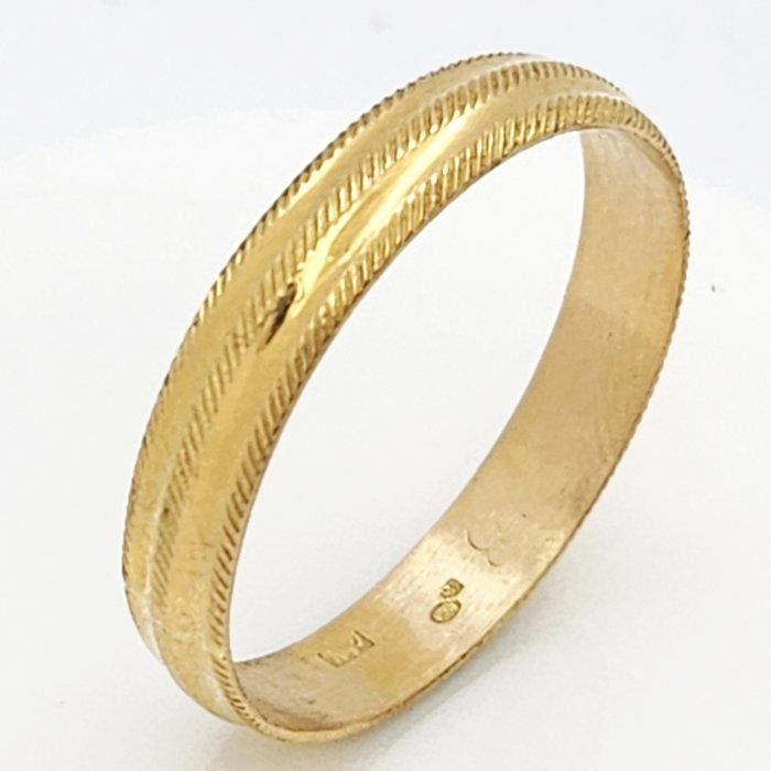 Ring - 18 karaat Geel goud, Handtassen en Accessoires, Ringen