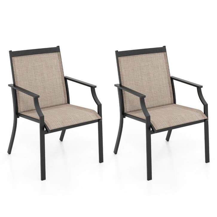 2dekans | Coast Terrasstoelen 2 Delig - Met Ademende Zitting, Tuin en Terras, Tuinsets en Loungesets, Ophalen of Verzenden