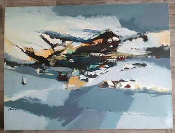 Gianluigi Lizioli (1929-2010) - Neve a Corvara, Antiek en Kunst