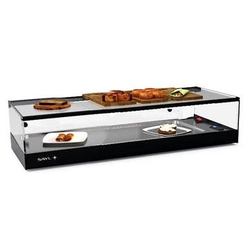 Tapasvitrine | LOGIC | Zwart | +2°C/+6°C | Statisch | 1, Verzenden, Nieuw in verpakking