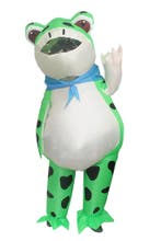 KIMU® Opblaas Kostuum Kikker Opblaasbaar Pak Kikkerpak Masco, Ophalen of Verzenden, Nieuw