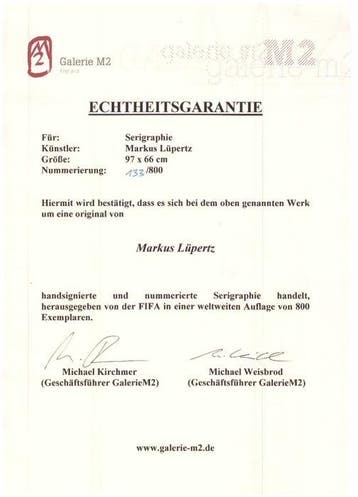 Markus Lüpertz (1941) - Football on the Field - Fifa WM 2006