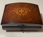 Boîte à bijoux - Bois, Velours - Boîte à bijoux avec, Antiquités & Art