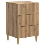 vidaXL Nachtkastje Artisanaal eiken 43 x 41 x 66,5 cm, Verzenden, Nieuw
