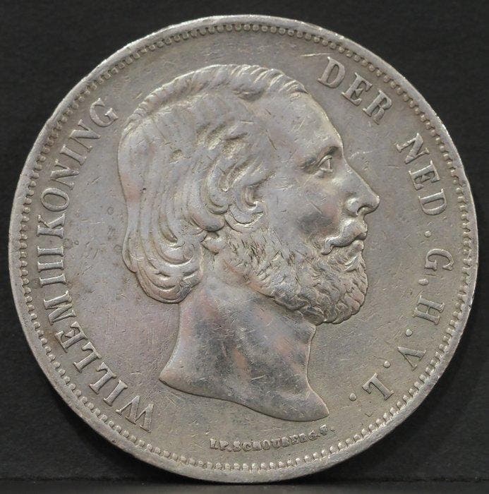 Nederland. Willem III. 2 1/2 Gulden 1852 (Zonder, Postzegels en Munten, Munten | Nederland