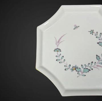 Meissen - Schaal - Porselein - Indische bloemenschotel