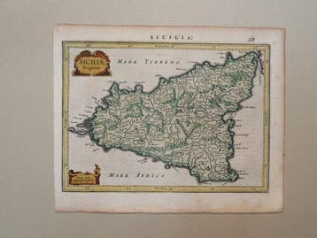 Italië - Sicilië; Johannes Janssonius - Siciliae Regnum -, Boeken, Nieuw