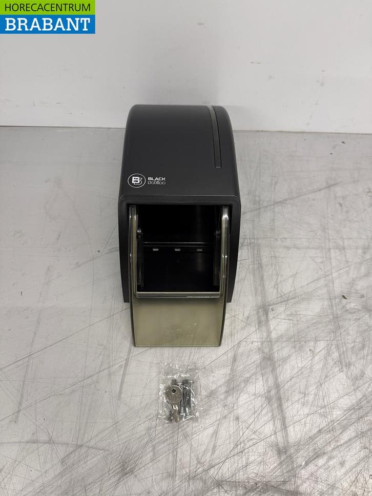 Black Satino ST10 Zwarte Toiletrol Dispenser Horeca, Zakelijke goederen, Horeca | Meubilair en Inrichting, Ophalen of Verzenden