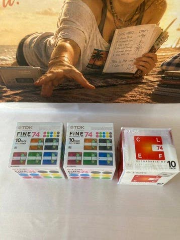 TDK FINE 74min - CLEF 74min MiniDisc Aantal items: 30, Nieuw