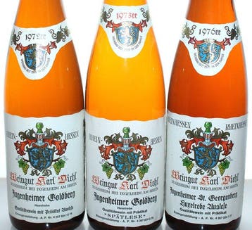 1972 + 1973 + 1976 Huxelrebe Auslese + Spätlese -, Nieuw