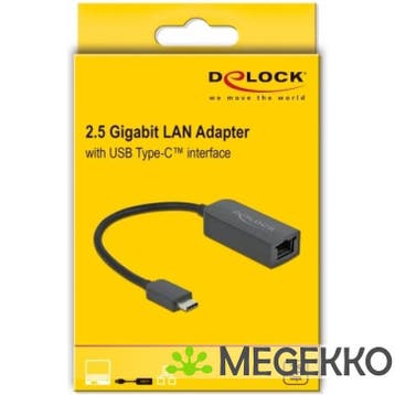 Delock 66645 Adapter USB Type-C male naar 2,5 Gigabit LAN, Computers en Software, Verzenden, Nieuw