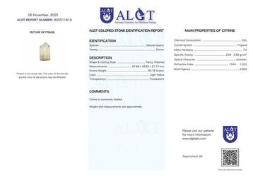 ALGT gecertificeerd - Meesterlijke natuurlijke citrien