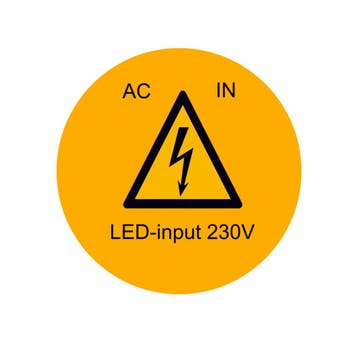 Etiketten - LED-input - 230v, Huis en Inrichting, Lampen | Losse lampen, Verzenden, Nieuw