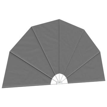 vidaXL Balkon Privacy Scherm Ø 320 cm Polyester Lichtgrijs, Verzenden, Nieuw