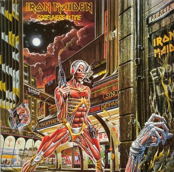 Iron Maiden - Somewhere In Time (LP, 1986), Verzenden, Gebruikt