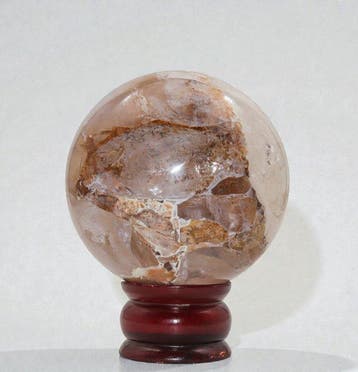 Natuurlijke vuurkwartsbol 105 mm – Uitzonderlijke