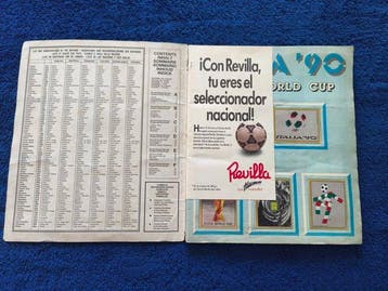 Panini WC Italy 90 + with Maradona sticker in good