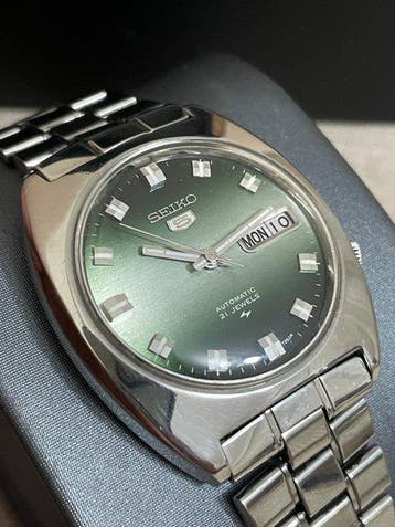 Seiko - 7019-7190 Green Dial Automatic 1970-1980 Men, Bijoux, Sacs & Beauté