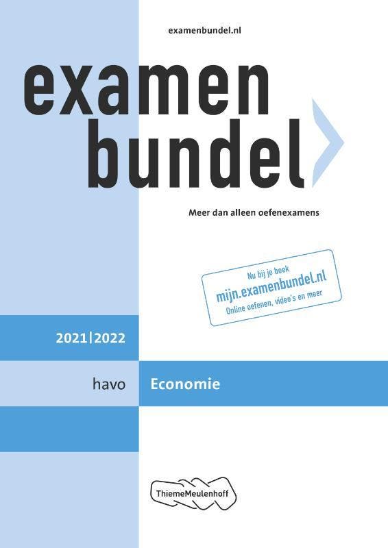 Examenbundel / havo Economie 2021/2022 9789006491500, Boeken, Schoolboeken, Gelezen, Verzenden