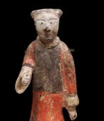 Oud-Chinees Antiek Chinees - Groot polychroom wachtersbeeld
