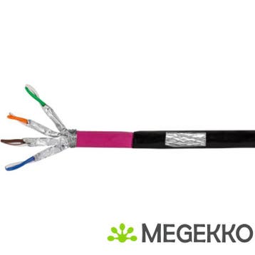 LogiLink CPV0081 netwerkkabel Zwart 50 m Cat7 S/FTP (S-STP), Verzenden, Nieuw