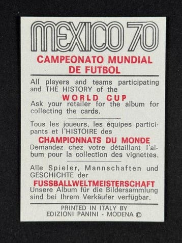 1970 Panini World Cup Mexico 70 - CCCP: Kavazachvili - 1, Nieuw