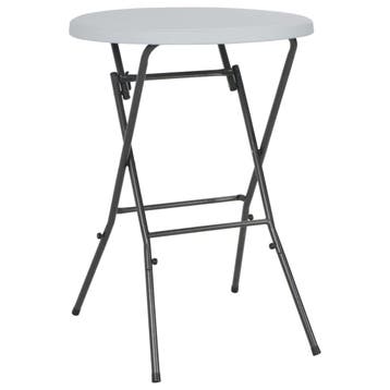 vidaXL Bartafel inklapbaar 80x110 cm HDPE wit, Tuin en Terras, Verzenden, Nieuw