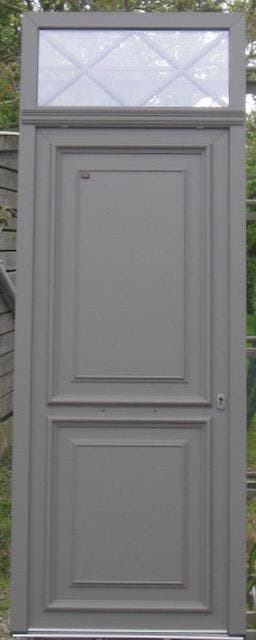 pvc voordeur , deur ,buitendeur 94 x 258 kwartsgrijs 7039, Bricolage & Construction, Fenêtres & Moustiquaires, Enlèvement ou Envoi