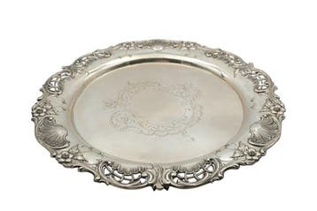 Presenteerblad - Zilver - Groot 59,5 cm