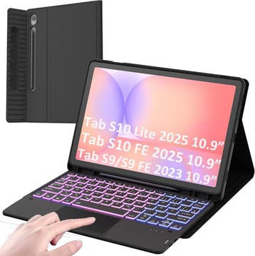 ROOFEI Tab S9 Case QWERTZ | Retour deal | Nu grijpen!, Verzenden, Zo goed als nieuw