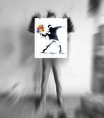 Utopia - Man throwing Bubbles flowers