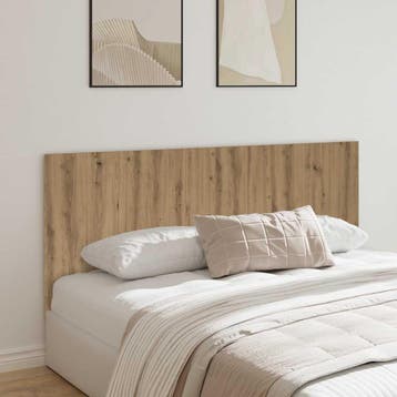 vidaXL Hoofdeinde 200x1,5x80 cm bewerkt hout artisanaal, Verzenden, Nieuw