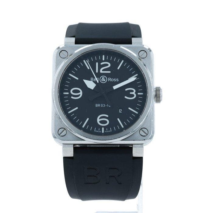 Bell & Ross - Aviation BR03-92-S Date - BR03-92-S - Heren -, Handtassen en Accessoires, Horloges | Heren