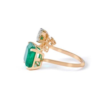 Zonder minimumprijs - Statement ring - 14 karaat Geel goud -