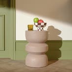 MGO Bijzettafel design - taupe - 30 x 30 x 45 cm, Huis en Inrichting, Tafels | Eettafels, Verzenden, Nieuw